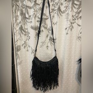 Black tassel purse